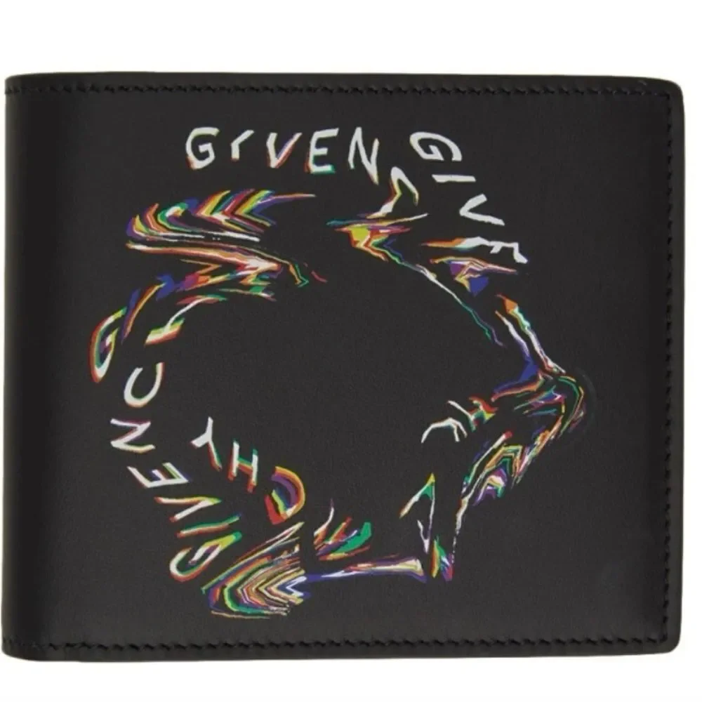 Givenchy Black Glitch Billfold Wallet
